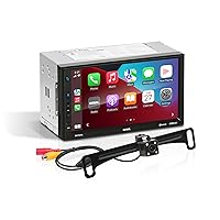 Sound Storm Laboratories DD7CPA-C Car Audio Stereo – Apple CarPlay Android Auto, Double Din 7 Inch Touchscreen, Bluetooth Audio and Hands-Free Calling, No CD DVD Player, Radio Receiver, Backup Camera