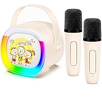 Karaoke Machine for Kids, Mini Bluetooth Speaker with Microphone for for Kids Home Parties, Festival Birthday Gifts, Toys for Girls Boys 4, 5, 6, 7, 8, 9, 10, 11, 12+ Years Old