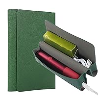 [MOCUU Storage Case] Compatible with IQOS I1 Case Compatible with iqos IQOS IQOS Compatible Case, PU Leather, Thin, Collective Storage Case (Case Only) (Green)