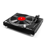 Gemini Sound 2 Speed Belt Drive Vinyl Record Player DJ Turn Table for Home Stereo with USB Interface and Audacity Software Included