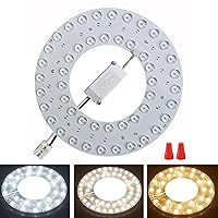 36W 3 Color Temperature LED Flush Mount Ceiling Fan Light Kit Replacement LED Light Board Panel,Retrofit LED Light Engine