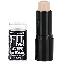 New York Fit Me Shine-Free + Balance Stick Foundation, Porcelain, 0.32 oz.