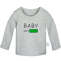 Baby Funny T Shirt, Infant Baby T-Shirts, Newborn Long Sleeves Tops, Kids Graphic Tee Shirt