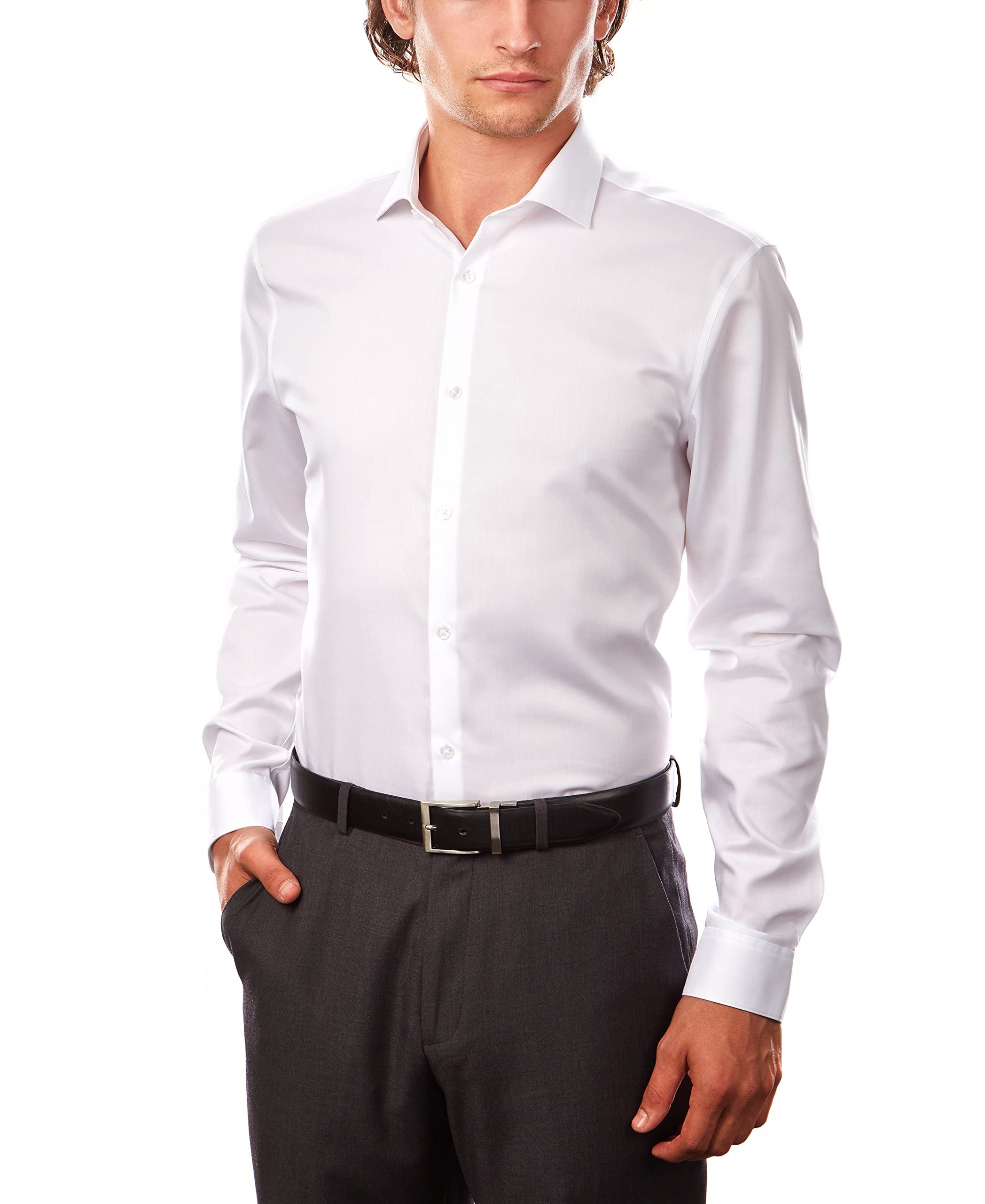 Mua Calvin Klein Men's Dress Shirt Xtreme Slim Fit Non Iron Herringbone  trên Amazon Mỹ chính hãng 2023 | Giaonhan247