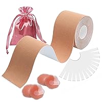 Chest Support Tape for Contour Lift, Fashion Breast Support Tape for Push up Large Breasts in All Clothing Fabric Dress, Waterproof Sweat-Proof, Boob Tape, Breast Lift Tape, Nude