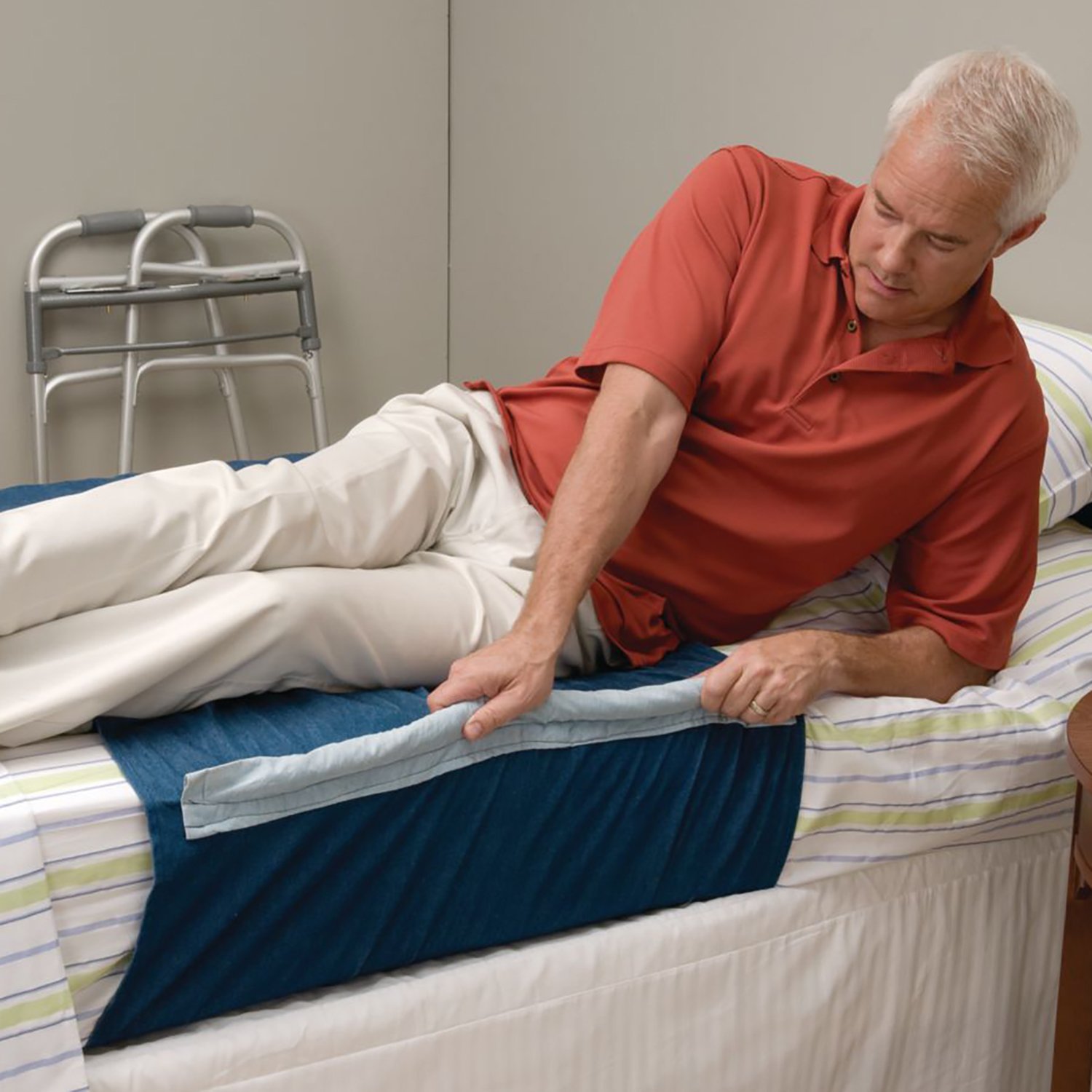 Sammons Preston Bed Assist Device, Transfer & Mobility Aid for Turning, Twisting & Repositioning, Patient Help Device for Hospitals, Clinics & Home, Nylon Rope Grip Handles for Independent Movement