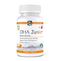 Pro DHA Junior, Strawberry - 180 Mini Chewable Soft Gels - 250 mg Total Omega-3s with EPA & DHA - Brain Development & Visual Function - Non-GMO - 45 Servings