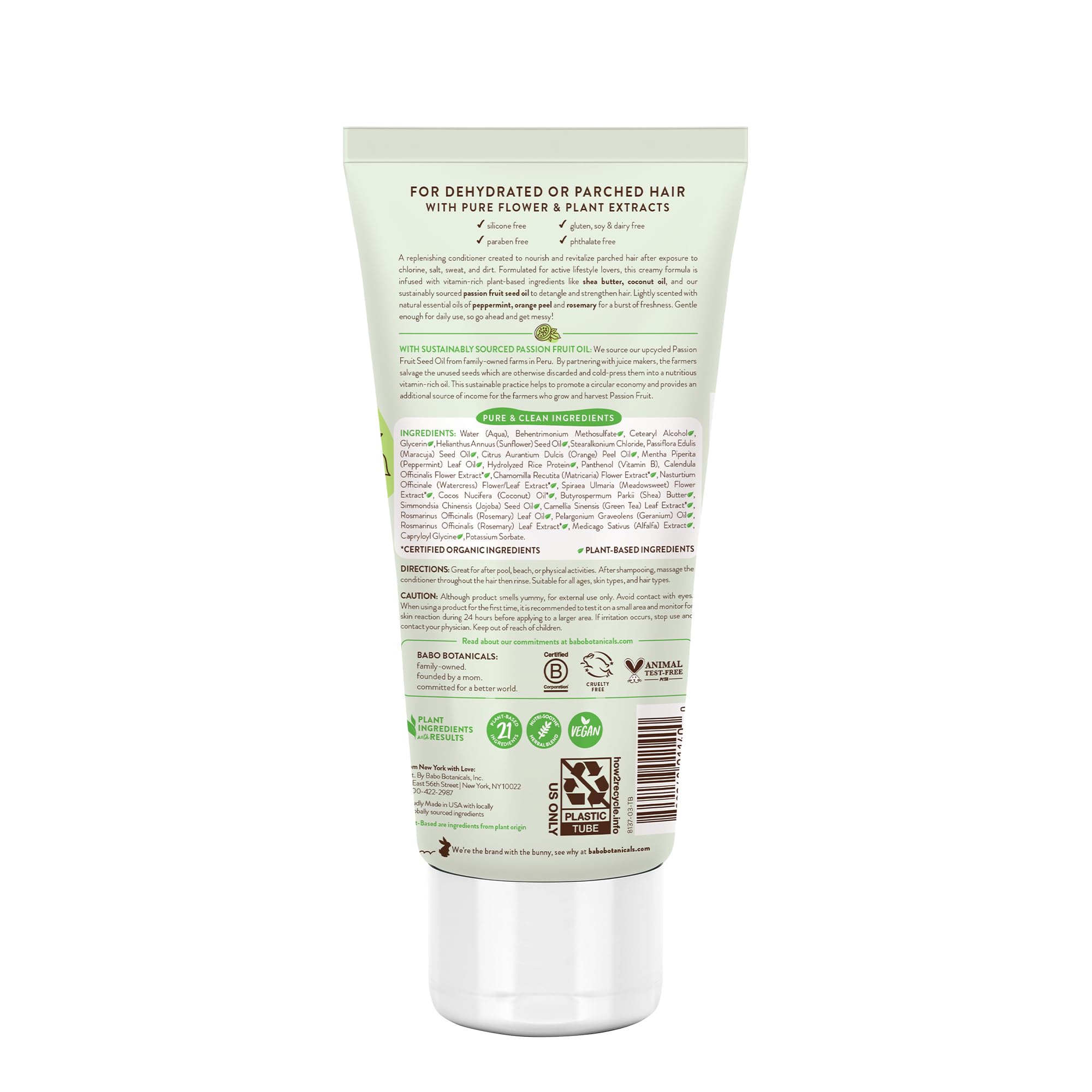 Babo Botanicals Swim & Sport Conditioner with Natural Cucumber and Aloe Vera