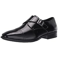 STACY ADAMS Men's Armond Cap Toe Monk Strap Loafer