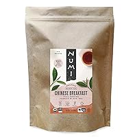 Numi Organic Chinese Breakfast Loose Leaf Tea, 16 Ounce Pouch, Yunnan Black Tea, Brews 200 Cups (Packaging May Vary)