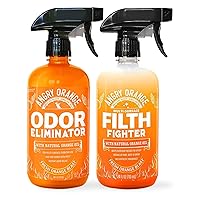 ANGRY ORANGE Odor Eliminator for Strong Odor and All-Purpose Cleaner Spray - Multipurpose bundle