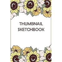 Thumbnail Sketchbook: Blank Horizontal & Vertical Sketch Boxes Proportional to Three Common Support Sizes for personal