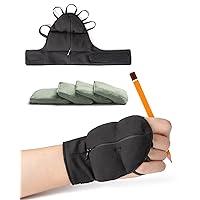 SteadyHand Weighted Glove for Tremors - Bottle Pouch Adjustable Hand Stability Aid for Kid, Men, Women, Adult (Patent Pending)