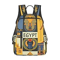 BREAUX Ancient Egypt Tribe Series Print Simple And Lightweight Leisure Backpack, Men'S And Women'S Fashionable Travel Backpack