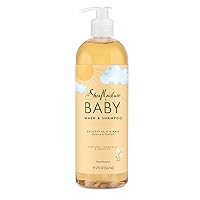 SheaMoisture Baby Wash and Shampoo Raw Shea, Chamomile & Argan Oil for Delicate Skin and Hair Baby Care with Shea Butter, 19.2 oz