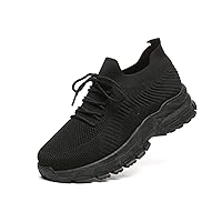 Sneakers for Women Work Tennis Shoes Casual Lightweight Mesh Breathable Non Slip Lace-UP Walking Shopping Shoes