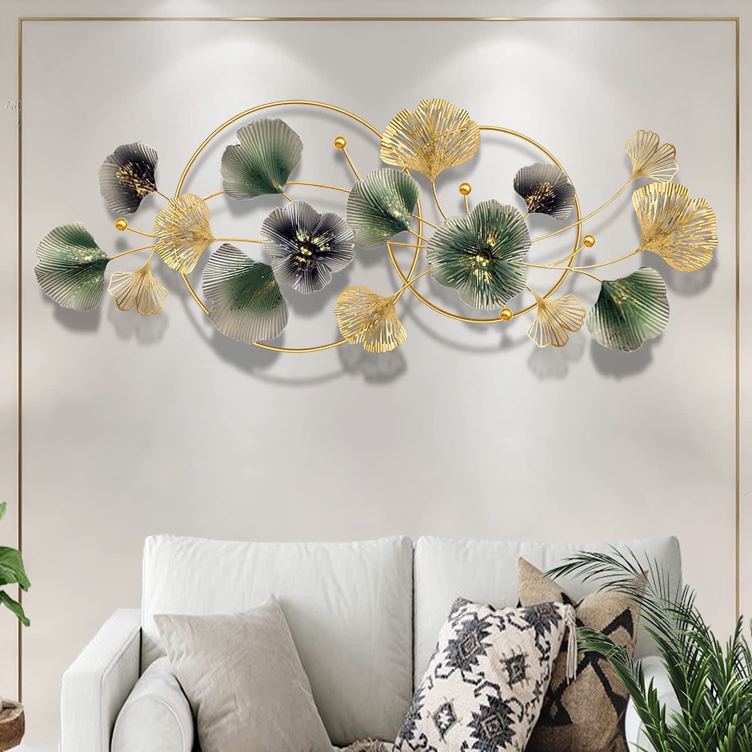 Mua thlabe Metal Flower Wall Decor, 3D Metal Wall Art Decorations ...