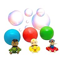 Kids Soap Balls with Toys Inside — 3pk Includes Shark JJ, Ballerina CeCe, & Skipper JJ, Fun Pack from Cool Clean Toys