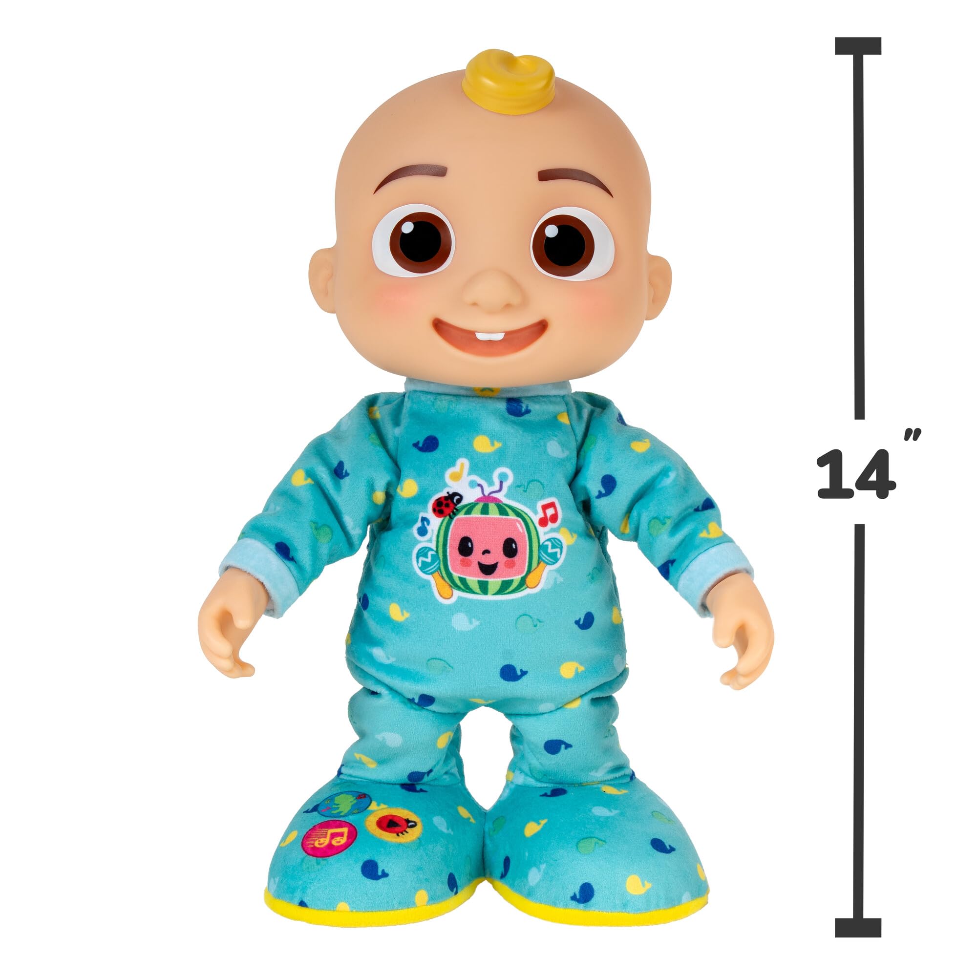 Cocomelon Dancing JJ Feature Doll - Learn to Dance with JJ - Lights, Sounds, Songs, Freeze Dance, and More - Move and Groove with 14” JJ - Toys for Babies, Toddlers, and Preschoolers