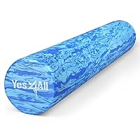 Yes4All Medium-Density Half/Round EVA Foam Roller 12/ 18/ 24/ 36 inch for Physical Activities & Post Exercise