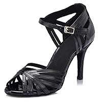 Women's Fashion Single Strap Stiletto High Heel Latin Salsa Ballroom Dance Shoes