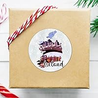 30 Pcs Stickers Lreland National Landmark Scenery Decals Gift Tags Lreland Stickers Christmas Decals Stickers for Water Bottles Laptop Envelope Seals Goodie Bags 1.5 Inches