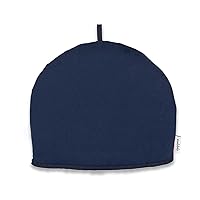 Large Tea Cozy for Teapot - Oxford Navy - Teapot Cozy Cover Insulated to Keep Warm Thermal 100% Cotton Extra Thick Wadding - Made in England - Tea Cozies Covers Fit 1 to 6 Cup