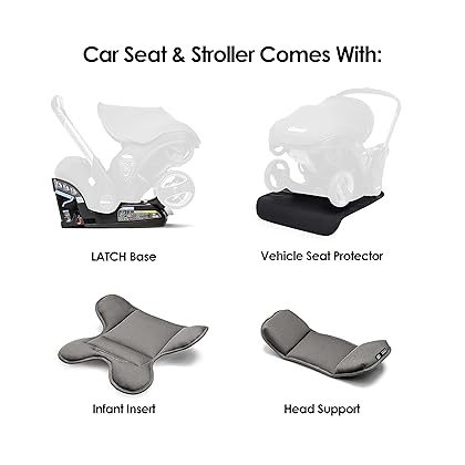 Doona Infant Car Seat & Latch Base - Rear Facing , Car Seat to Stroller in Seconds - US Version, Royal Blue