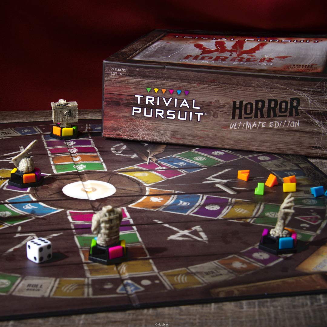 Trivial Pursuit Horror Ultimate Edition | Horror Trivia Game Featuring 1800 Questions from Classic Horror Films & Books | Collectible Trivia Board Game for Fans of Horror Movies
