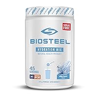 BioSteel Zero Sugar Hydration Mix, Great Tasting Hydration with 5 Essential Electrolytes, White Freeze Flavor, 45 Servings per Tub