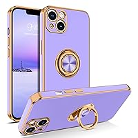 BENTOBEN iPhone 13 Case, Phone Case iPhone 13, Slim Fit 360° Ring Holder Shockproof Kickstand Magnetic Car Mount Supported Protective Women Girls Men Boys Case Cover for iPhone 13 6.1 Inch, Lavender
