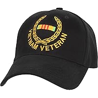 Vietnam Veteran Supreme Low Profile Insignia Cap, Black