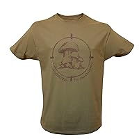 Mushrooms Hunting T-Shirt - Foraging Outfit - Mushroom Foraging Clothing - Male Foraging T-Shirt FG-3