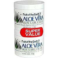 Aloe Vera Cream 4 Oz. Jars(2 Pack)