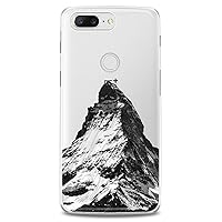 TPU Case Compatible for OnePlus 10T 9 Pro 8T 7T 6T N10 200 5G 5T 7 Pro Nord 2 Snow Flexible Silicone Highlands Soft Grand Attractive Black Print Mountain Design Clear Cute Slim fit White Dark