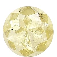 Natural Loose Rose Cut Yellow Color Diamond 1.07 CT 6.40 MM Round Rose Cut Shape Diamond KDK2496