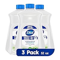 Dial Liquid Hand Soap Refill, Aloe, 52 Fluid Oz (Pack of 3)