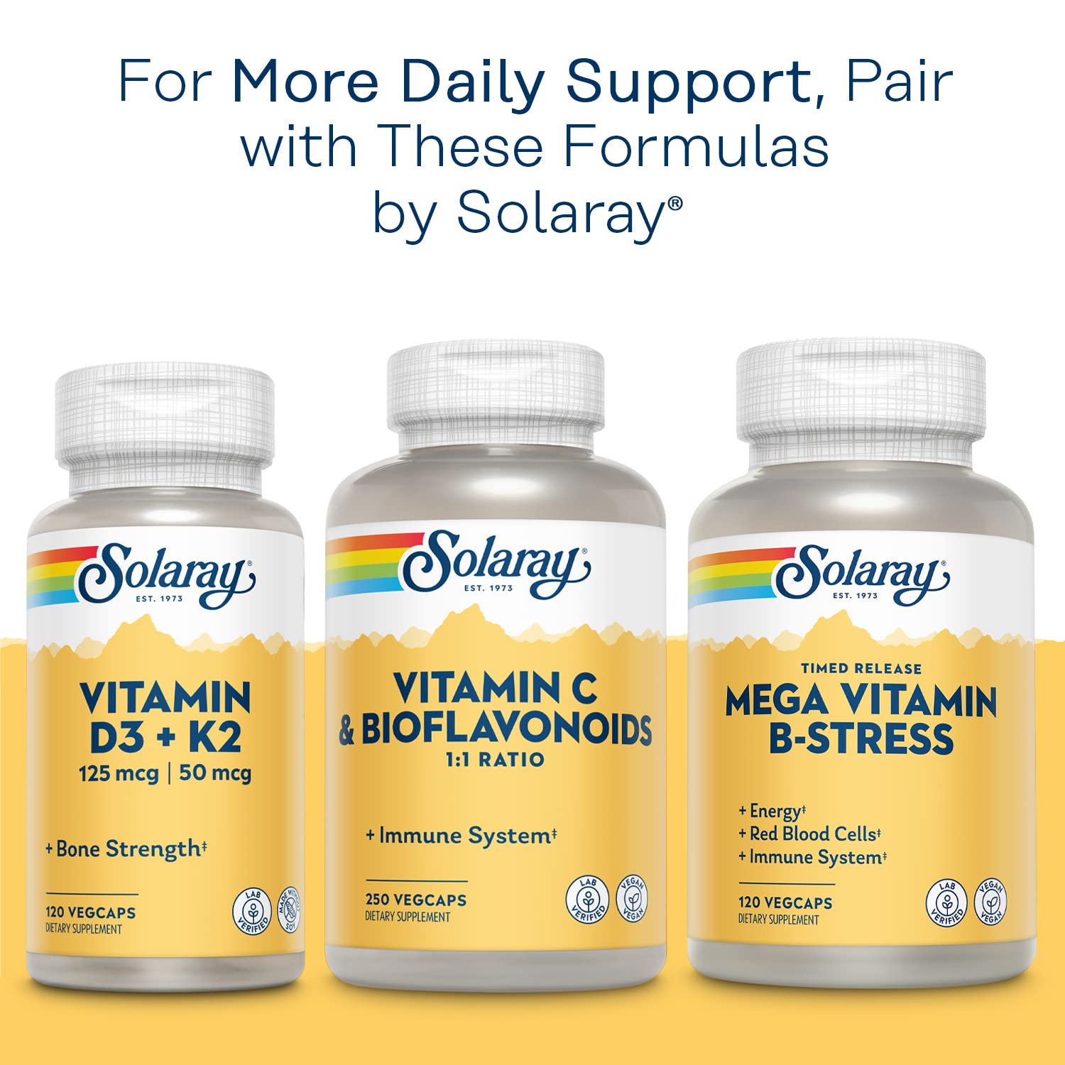 Solaray Calcium Magnesium Citrate 1:1 Ratio, Healthy Bones, Teeth, Muscle & Nervous System Support, 30 Serv, 180 VegCaps
