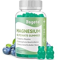 Magnesium Gummies for Adults, Magnesium Glycinate 400mg for Kids Magnesium l-threonate Gummies 200mg Magnesium Supplement with Ashwagandha Vitamin D/B6/B12, and CoQ10 for Calm Mood Muscle