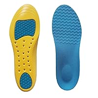 Insoles for Men and Women- Support Shock Absorption Cushioning Sports Comfort Inserts, Breathable Shoe Inner Soles for Running Walking,Hiking,Work Standing All Day (Kids 2.5-4.5 / Women 4-7)