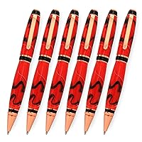 6Packs Cigar Woodturning Twist Pen Kits (Copper)