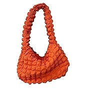 Women Quilted Tote Handbag, Fashion Puffy Crossbody Hobo Bag with Zipper, Lightweight Purse Padding Small Shoulder Handbags
