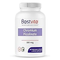 Chromium Picolinate 200mcg (250 Vegetarian Capsules) by Bestvite