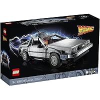 LEGO 10300 Back to The Future Time Machine,Building 1 of 3 Versions of The time-Traveling car(1872 Pieces)