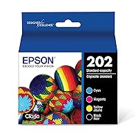 EPSON 202 Claria Ink Standard Capacity Black & Color Cartridge Combo Pack (T202120-BCS) Works with WorkForce WF-2860, Expression XP-5100