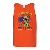 Stand with Ukraine Distressed Shirt Mens Tank Top