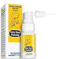 NAVEH PHARMA Itchy Ears Remedy: Ear Cleaning and Itch Relief | Treats All Causes of Ear Itchiness | Jet Ear Spray for Eczema Treatment and Clogged Ear Relief | Ear Wax Remover & Ear Wash (0.5 Fl Oz)