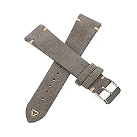 Men's Suede Leather Band 20Mm Leather Watch Band Mesh Watch Band Boderry Watches For Men Accessories For Men, 20mm, No Gemstone
