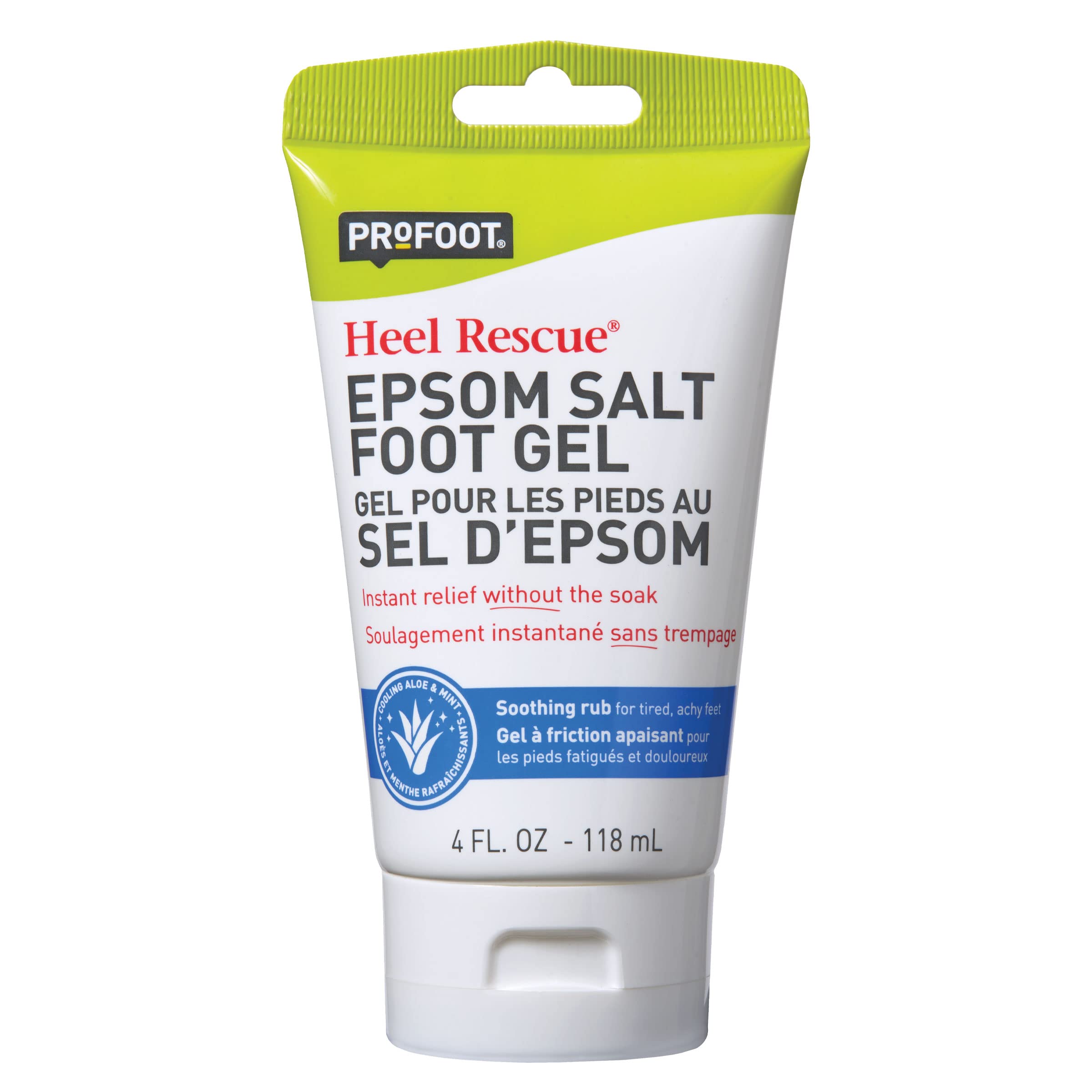 PROFOOT Epsom Salt Foot Gel, 4 Ounce, Soothing Relief for Painful, Tired, Aching Feet, Ditch the Foot Bath for Instant Relief