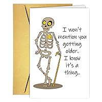 Funny Birthday Cards For Him Her, I Won't Mention You Getting Older, Rude Birthday Gift Cards for Mum Dad Grandparents Uncle Brother Sister, Birthday Thanks Card for Father Mother